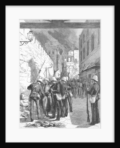 Soldiers Congregating in Streets by Anonymous