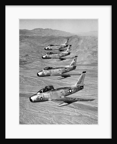 US Air Force Sabre Jets Flying by Anonymous