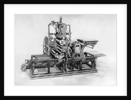 Side View of Konig Printing Press by Anonymous