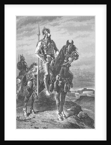Gaelic Warrior on Horseback by Anonymous