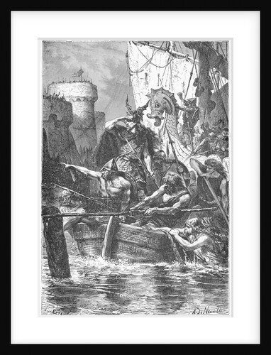 Barbarians Invading Paris by Anonymous
