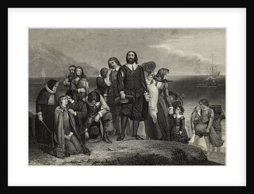 Pilgrims Arriving in New World by Anonymous