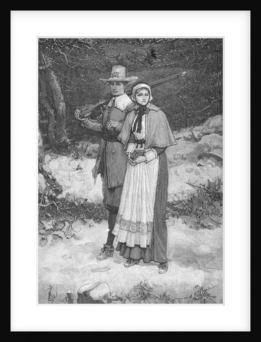 Puritans Going to Church by Anonymous