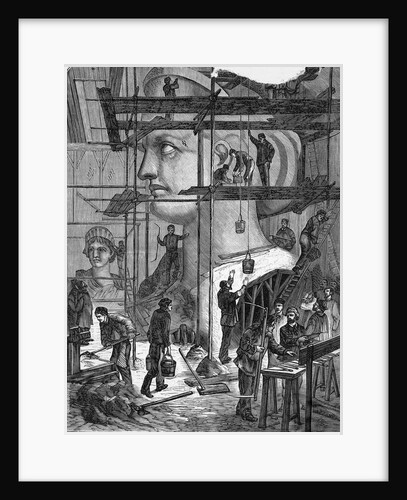 Sculptors Working on Liberty's Head by Anonymous