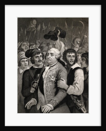 Louis XVI Being Threatened by Street Mob by Anonymous