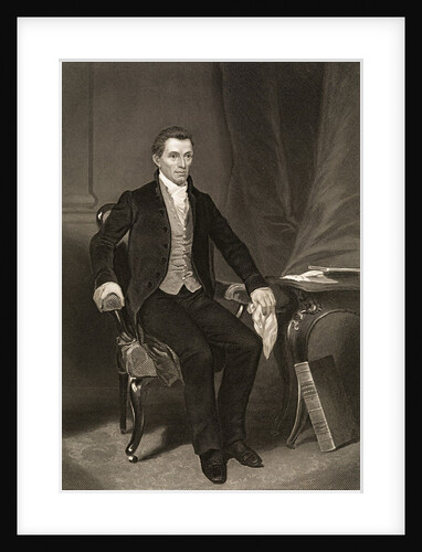 Portrait of Former United States President James Monroe by Anonymous