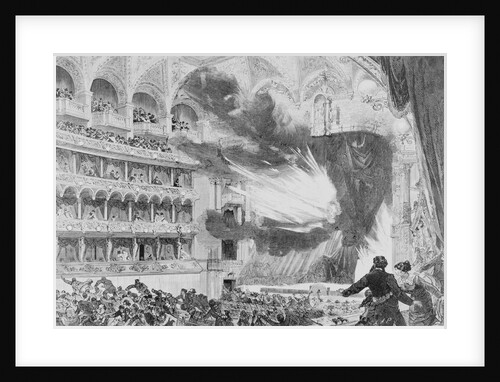 Print Showing the Fire at the Ring Theatre in Vienna in 1881 by Anonymous