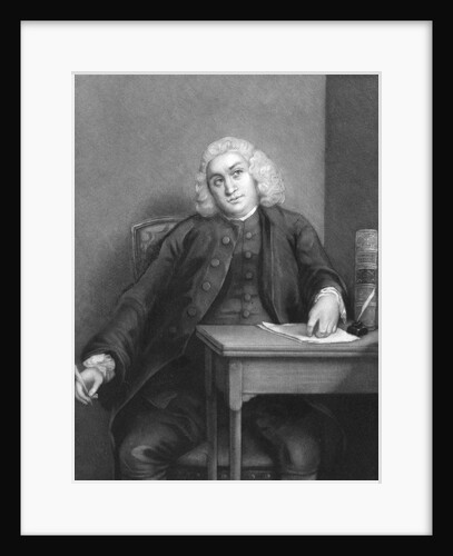 Samuel Johnson Thinking at Desk by Anonymous