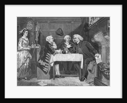 Oliver Goldsmith with James Boswell and Samuel Johnson by Anonymous