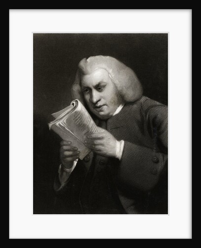 Samuel Johnson Reading Book by Anonymous
