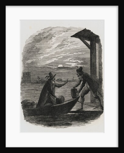 Guy Fawkes and Catesby Exporting Gun Powder Under Moonlight by Anonymous