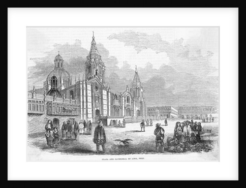 Plaza and Cathedral of Lima, Peru by Anonymous