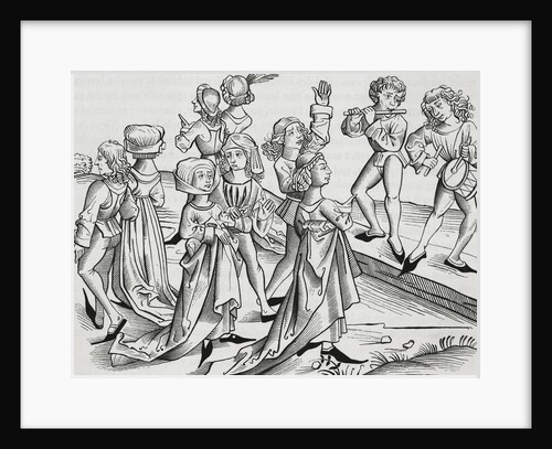 Medieval Musicians Performing by Anonymous