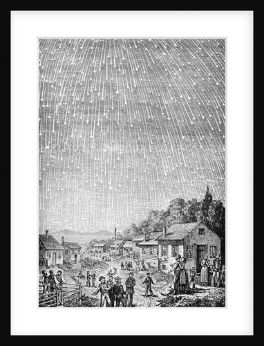 Illustration Depicting Meteor Shower by Anonymous
