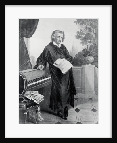 Drawing of Beethoven at Home by Anonymous