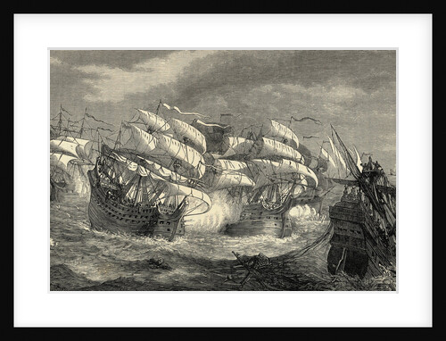 Sir Francis Drake Attacking Spanish Treasure Ship by Anonymous