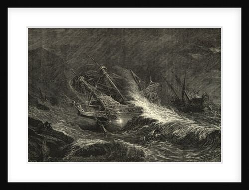 Vessels of Armada Being Wrecked on Irish Coast by Anonymous