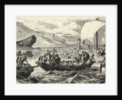 Phoenician Fleet Voyaging out to sea by Anonymous