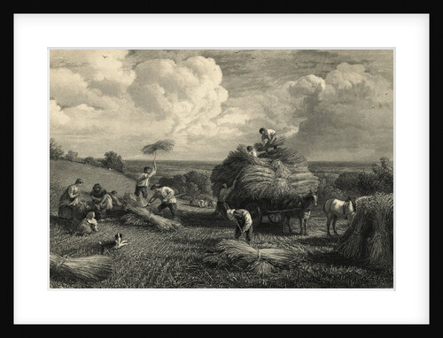 Scene of "Labour" with Farm Workers in The Fields by Anonymous