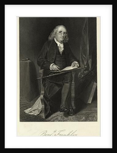 Portrait of Benjamin Franklin Sitting in Chair by Anonymous