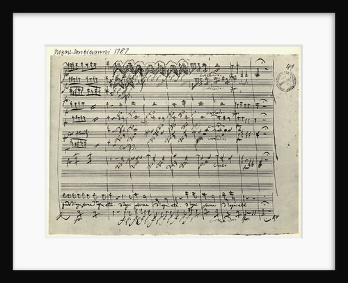 Musical Score of Don Giovanni by Mozart by Anonymous