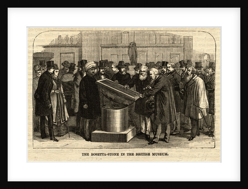 The Rosetta Stone in the British Museum by Anonymous
