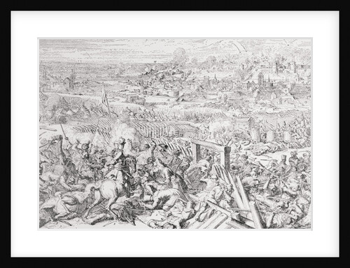 King Charles XII at Battle of Narva by Anonymous