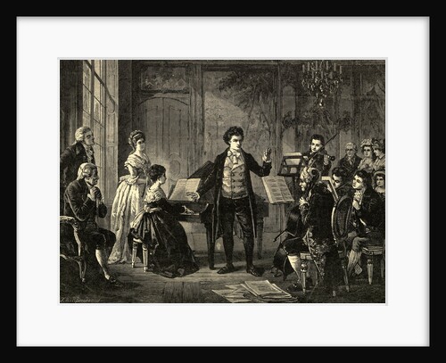 Ludwig Von Beethoven Conducting Rasumowsky Quartette by Anonymous