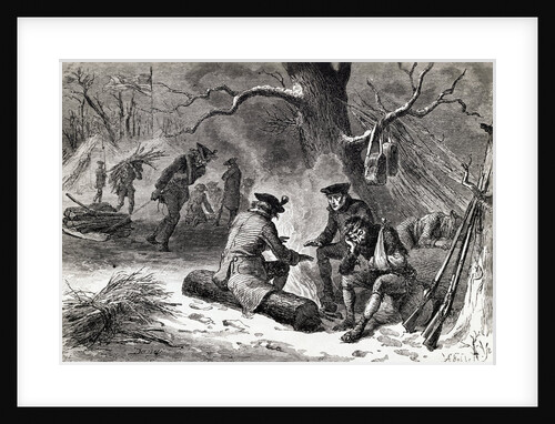 American Troops at Valley Forge by Anonymous