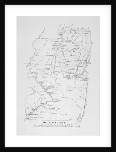 Early Map of New Jersey by Anonymous