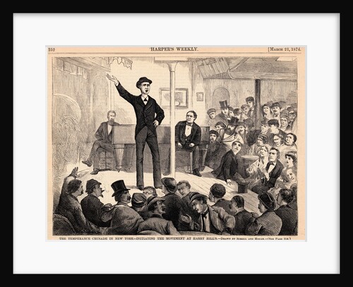Man Speaking to Crowd About Temperance by Anonymous