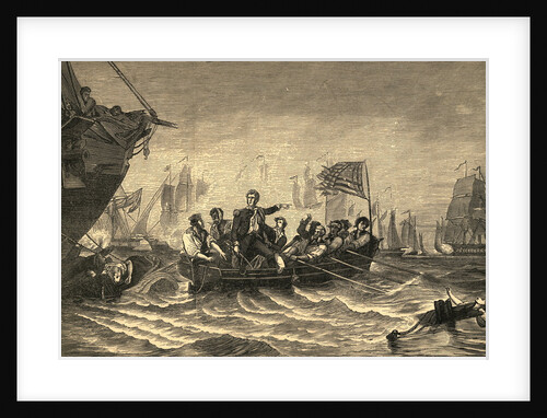 Commodore Perry at Battle of Lake Erie by Anonymous