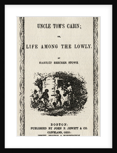 Title Page of Uncle Toms Cabin by Anonymous