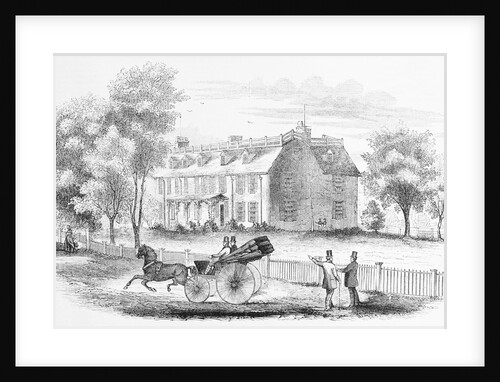 Illustration of the House of John Adams by Anonymous