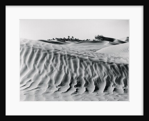 Sand Dunes with Oasis by Anonymous