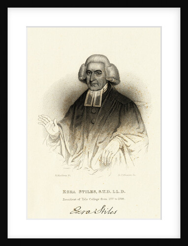 Portrait of Ezra Stiles by Anonymous