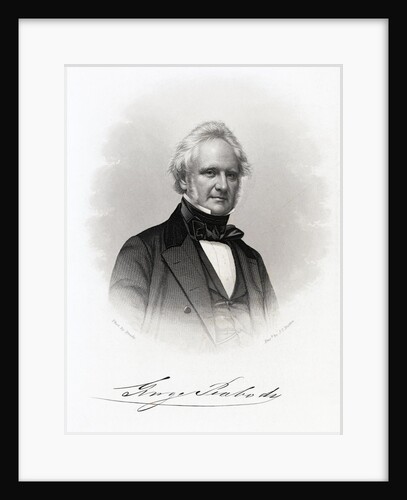 Engraving by John Chester Buttre of George Peabody After Photography by Matthew Brady