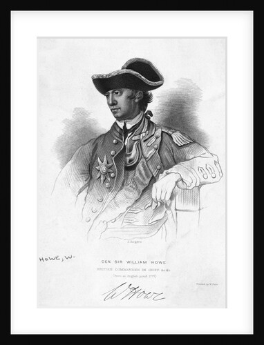 Portrait Of General William Howe by Anonymous