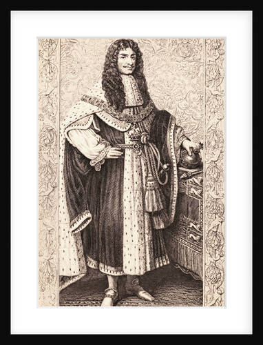 Charles II of England in Royal Robe by Anonymous
