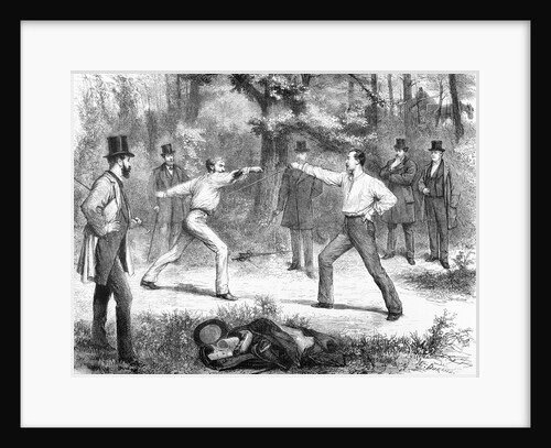 Fencing Duel by Anonymous