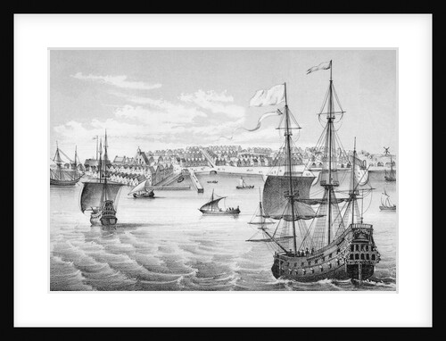 Illustration of Early New York as New Amsterdam by Anonymous