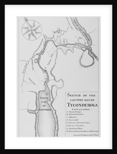 Map of Lake George Area by Anonymous
