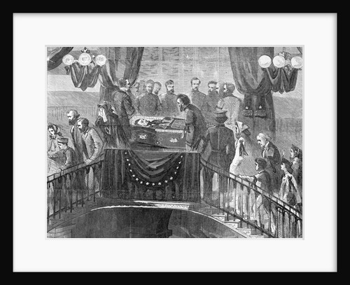 Drawing of Abraham Lincoln Funeral by Anonymous
