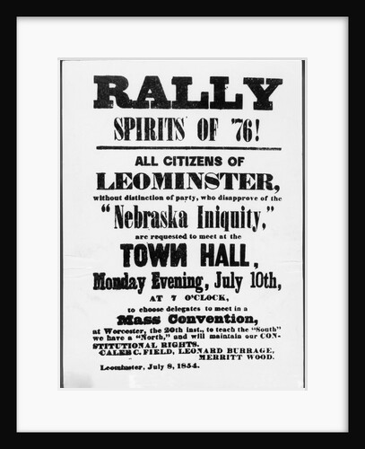 Rally Spirits of '76 Handbill by Anonymous