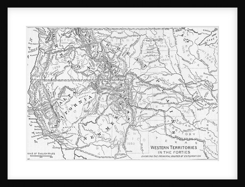 Map Showing Western Territories by Anonymous