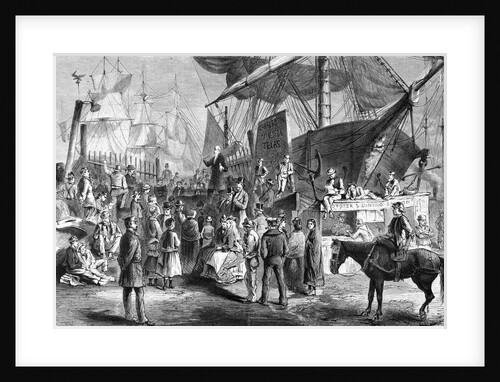 Illustration of a Preacher at the New York Docks by Anonymous