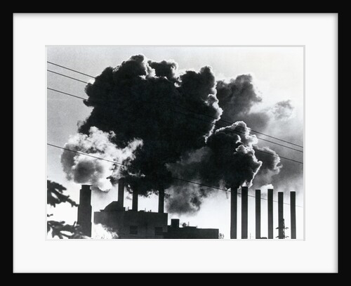Smokestacks Emitting Smoke by Anonymous