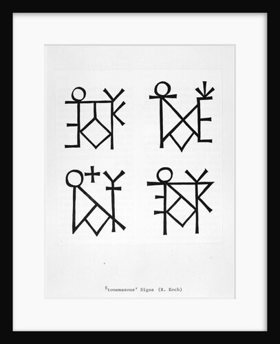 Stonemasons' symbols by Anonymous