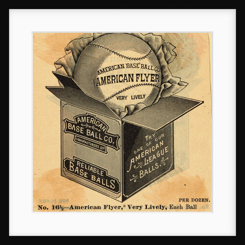 Catalog Illustration of an American Flyer Baseball by Anonymous