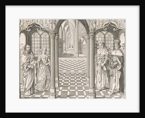 Henry VII and Elizabeth of York During Their Marriage Ceremony by Anonymous